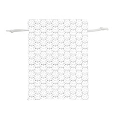 Hexagon Geometric Shape Lightweight Drawstring Pouch (S)