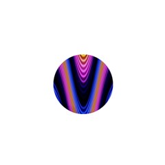 Wave Line Waveform Sound Purple 1  Mini Magnets