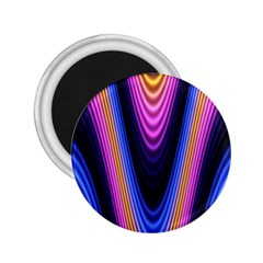 Wave Line Waveform Sound Purple 2.25  Magnets