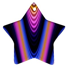 Wave Line Waveform Sound Purple Ornament (Star)