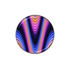 Wave Line Waveform Sound Purple Hat Clip Ball Marker (4 pack)