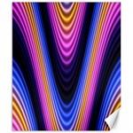 Wave Line Waveform Sound Purple Canvas 8  x 10  8.15 x9.66  Canvas - 1