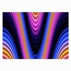 Wave Line Waveform Sound Purple Large Glasses Cloth (2 Sides)