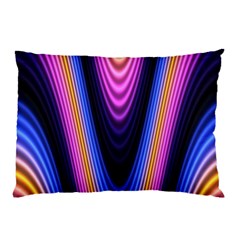 Wave Line Waveform Sound Purple Pillow Case