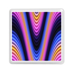 Wave Line Waveform Sound Purple Memory Card Reader (Square)