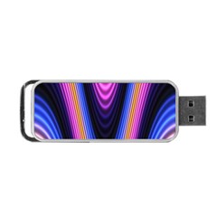 Wave Line Waveform Sound Purple Portable USB Flash (One Side)