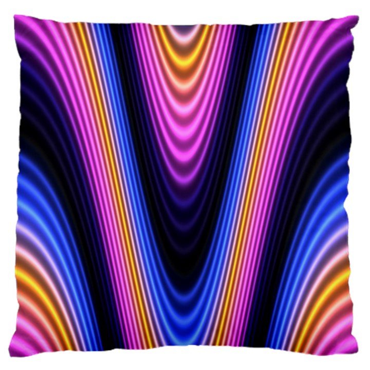 Wave Line Waveform Sound Purple Standard Flano Cushion Case (One Side)