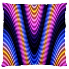 Wave Line Waveform Sound Purple Standard Flano Cushion Case (Two Sides)