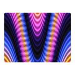 Wave Line Waveform Sound Purple Double Sided Flano Blanket (Mini) 