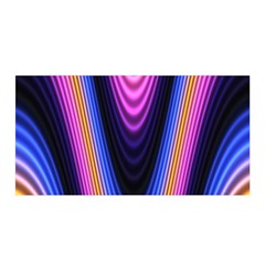 Wave Line Waveform Sound Purple Satin Wrap