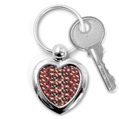 Pattern Textiles Key Chain (heart)