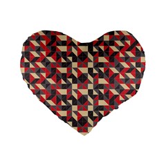 Pattern Textiles Standard 16  Premium Flano Heart Shape Cushions