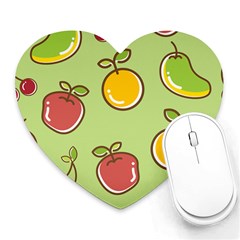 Seamless Healthy Fruit Heart Mousepads