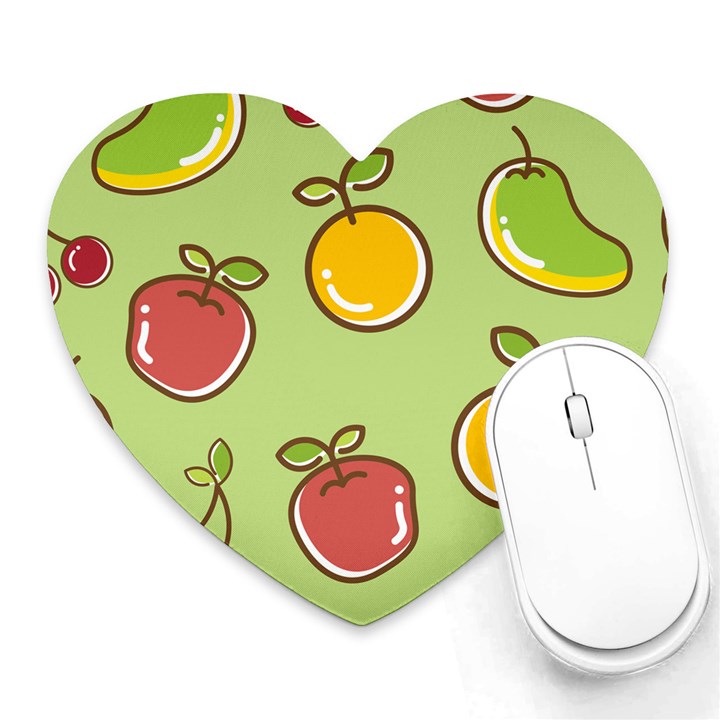 Seamless Healthy Fruit Heart Mousepads