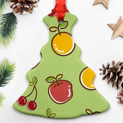 Seamless Healthy Fruit Christmas Tree Ornament (two Sides)