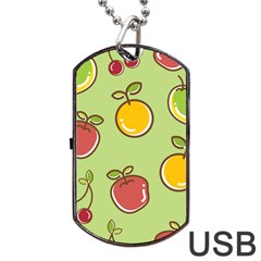 Seamless Healthy Fruit Dog Tag Usb Flash (one Side)