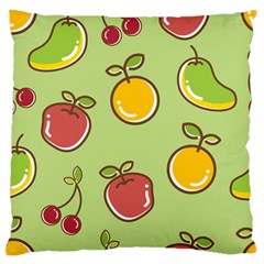 Seamless Healthy Fruit Standard Flano Cushion Case (one Side)