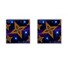 Star Background Cufflinks (square) by HermanTelo