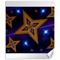 Star Background Canvas 8  X 10 