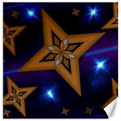 Star Background Canvas 16  X 16 