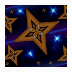 Star Background Medium Glasses Cloth