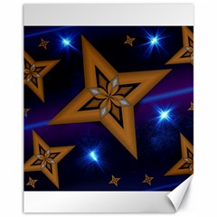 Star Background Canvas 11  X 14  by HermanTelo