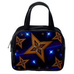 Star Background Classic Handbag (one Side)