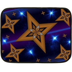 Star Background Double Sided Fleece Blanket (mini) 