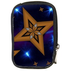 Star Background Compact Camera Leather Case by HermanTelo