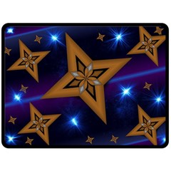 Star Background Fleece Blanket (large) 