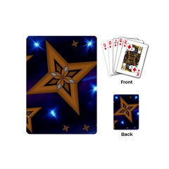 Star Background Playing Cards Single Design (mini) by HermanTelo