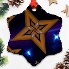 Star Background Ornament (snowflake)