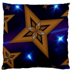 Star Background Large Cushion Case (one Side) by HermanTelo