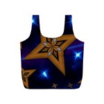 Star Background Full Print Recycle Bag (S) Back