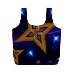 Star Background Full Print Recycle Bag (m)