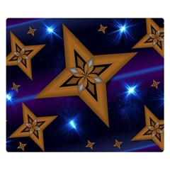 Star Background Double Sided Flano Blanket (small) 