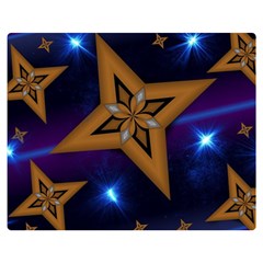 Star Background Double Sided Flano Blanket (medium)  by HermanTelo