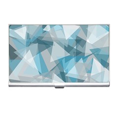 Triangle Blue Pattern Business Card Holder