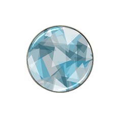 Triangle Blue Pattern Hat Clip Ball Marker