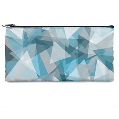 Triangle Blue Pattern Pencil Cases