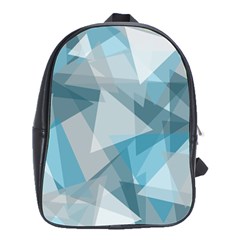 Triangle Blue Pattern School Bag (large)