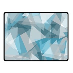 Triangle Blue Pattern Fleece Blanket (small)