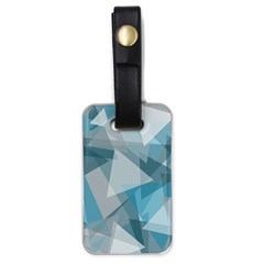 Triangle Blue Pattern Luggage Tag (one Side)