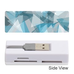 Triangle Blue Pattern Memory Card Reader (stick) by HermanTelo