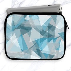 Triangle Blue Pattern Apple Ipad 2/3/4 Zipper Cases by HermanTelo