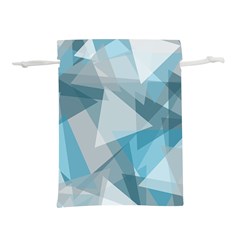 Triangle Blue Pattern Lightweight Drawstring Pouch (s)