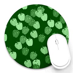 Paprika Round Mousepads by Mariart