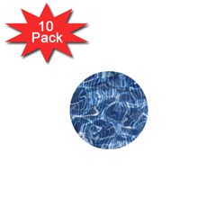 Abstract Blue Diving Fresh 1  Mini Buttons (10 Pack)  by HermanTelo