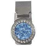 Abstract Blue Diving Fresh Money Clips (CZ)  Front