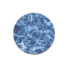 Abstract Blue Diving Fresh Magnet 3  (round) by HermanTelo